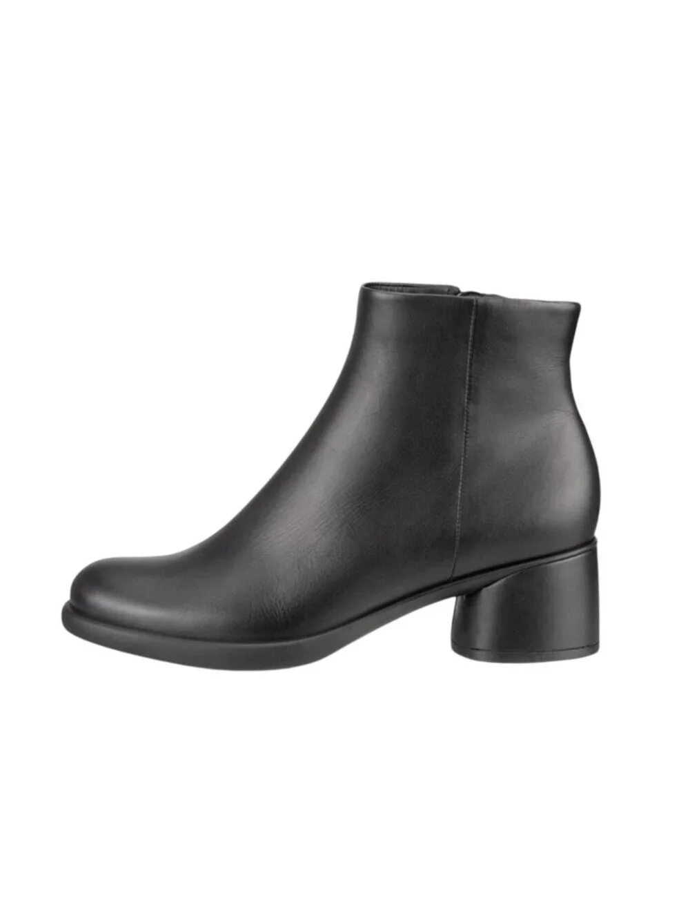 Ecco Shape Sculpted Motion 35 Leather Zip Ankle Boots Womens 9-9.5 Black NEW